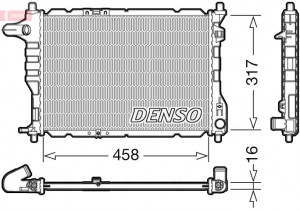 Радиатор охлаждения ДВС DRM08005 DENSO