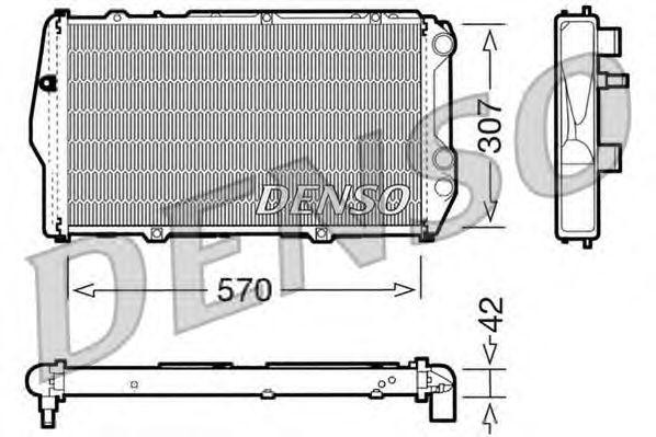 Радиатор охлаждения ДВС DRM02001 DENSO