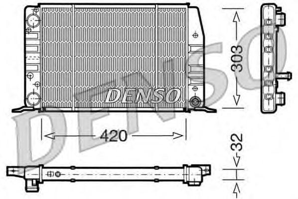 Радиатор охлаждения ДВС DRM02012 DENSO