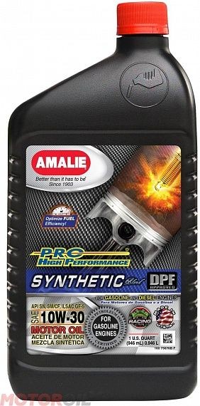 Amalie Pro High Performance Synthetic 10W-30
