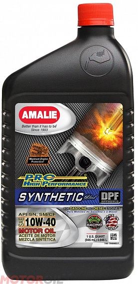 Amalie Pro High Performance Synthetic 10W-40