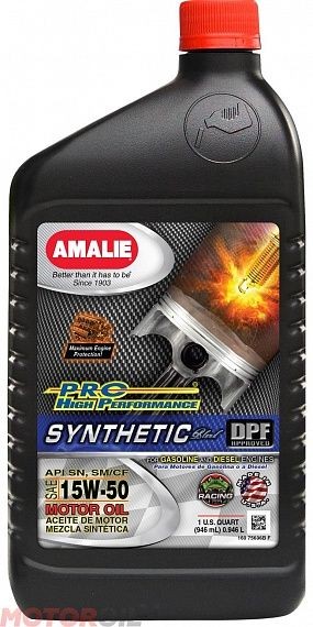 Amalie Pro High Performance Synthetic 15W-50