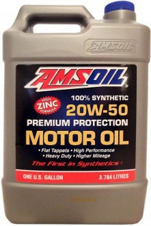 Amsoil Synthetic Premium Protection Motor Oil 20W-50