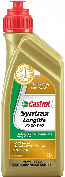 Трансмиссионное масло CASTROL Syntrax Longlife 75W-140