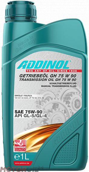 Трансмиссионное масло ADDINOL Getriebeol GH 75W-90