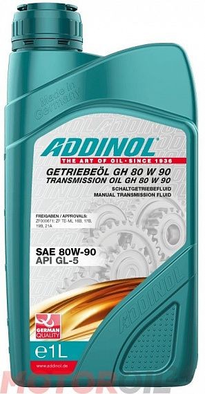 Трансмиссионное масло ADDINOL Getriebeol GH 80W-90