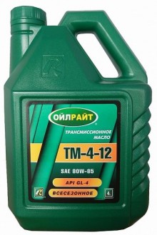 Трансмиссионное масло ОЙЛРАЙТ ТМ-4-12