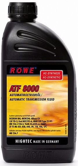 Трансмиссионное масло ROWE Hightec ATF 8000