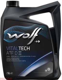 Трансмиссионное масло WOLF VitalTech ATF Dlll