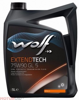 Трансмиссионное масло WOLF ExtendTech 75W-90 GL-5