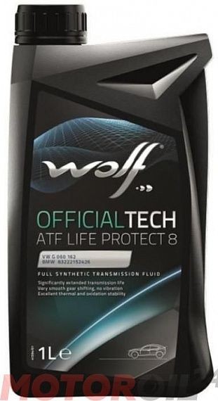 Трансмиссионное масло WOLF OfficialTech ATF Life Protect 8